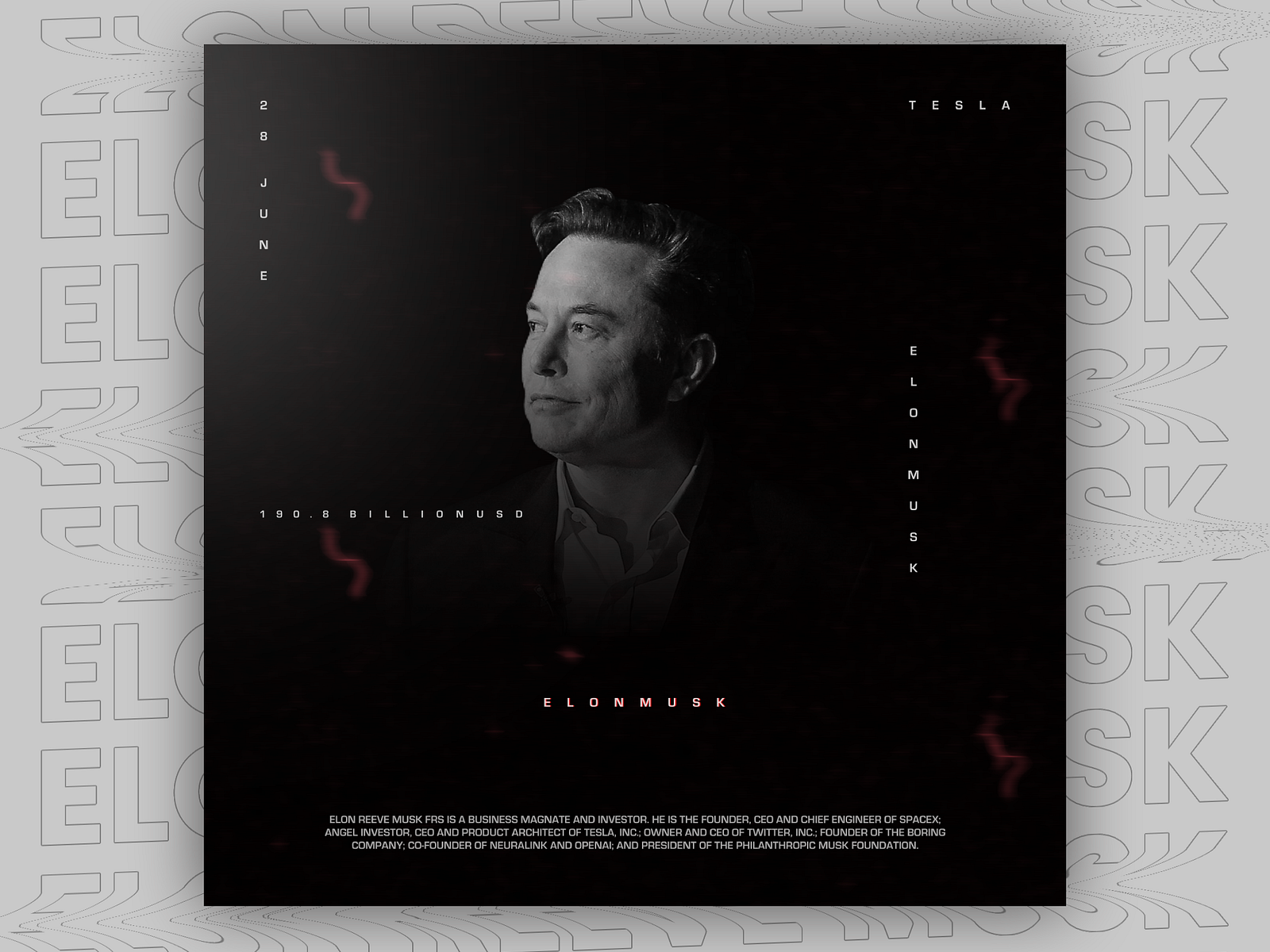 ELON MUSK! by Noshin Graphics on Dribbble