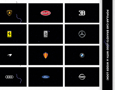 POPULAR CAR BRAND'S LOGO! brand car car brand graphic design icon logo photoshop social media post typography