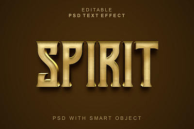 Spirit 3d text effect in photoshop 3d font styles