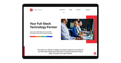 Software Consulting Company Homepage Design Update branding design ui ux