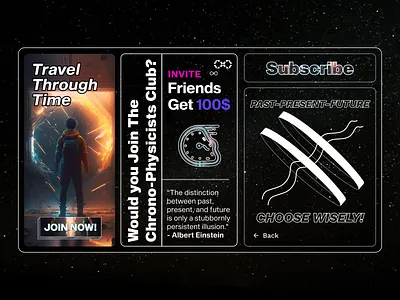 BuiLD 1.0 UI #014 - Time Travel ai dailyui design doorway future graphic design illustration midjourney tech ui vector wormhole