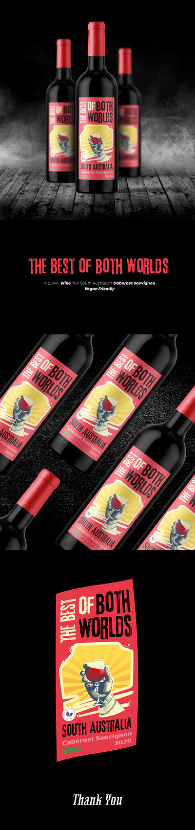 THE BEST OF BOTH WORLS beer branding can colorfull design glass graphic design illustration red redwine vector wine