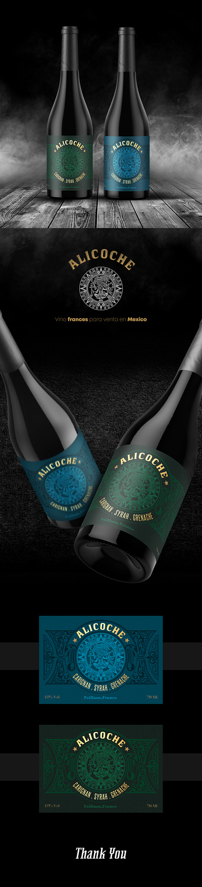 alicoche wine beer blue branding can colorfull design gin graphic design green illustration label wine