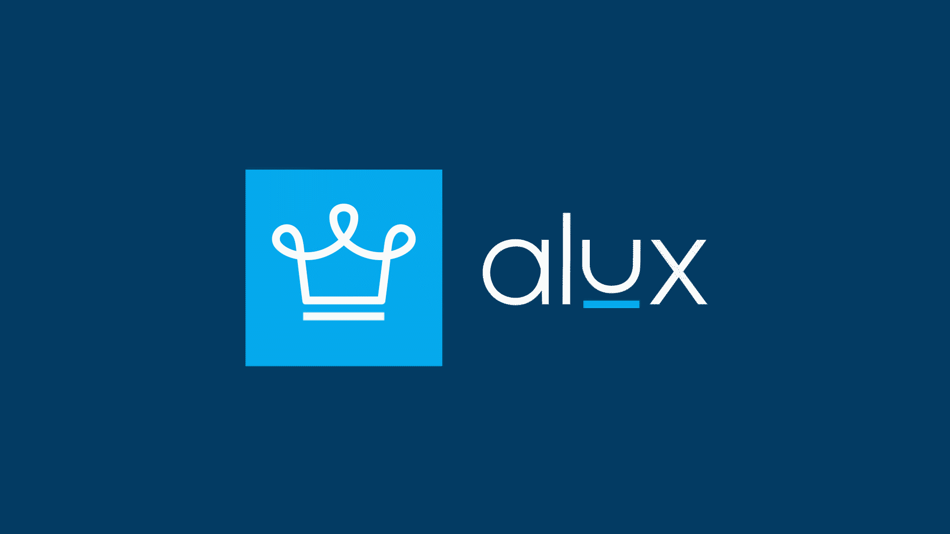 Alux - Logo Animation after effects alan jacob george alux animation blue bold brand identity branding cinema 4d clean contemporary crown design graphic design illustrator logo logotype minimal motion motion graphics