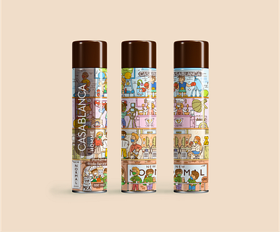 Casablanca Packaging Design branding cartoon design graphic design illustration logo packagingdesign parfume