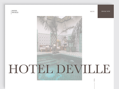 Webdesign for Hotel Deville animation elegant minimalistic ui