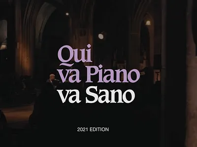 Qui va Piano va Sano - Trailer Music Festival animation festival logo motion graphics music pink video