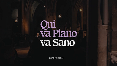 Qui va Piano va Sano - Trailer Music Festival animation festival logo motion graphics music pink video