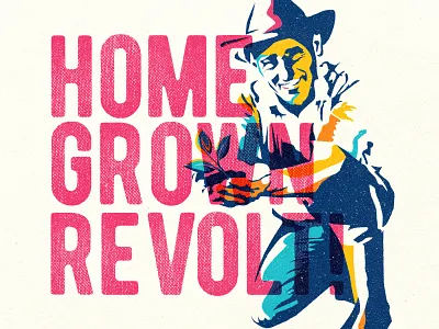 Home Grown color face farm farming food handdrawn health healthy home grown illustrated illustration nature old man outdoors people revolt textured