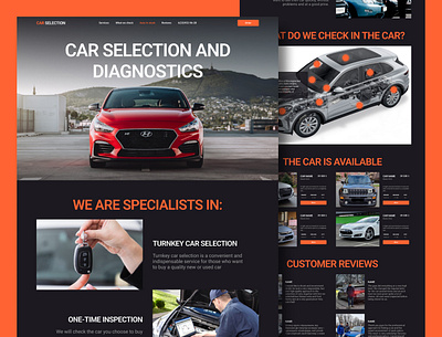 Landing Page Web UI car figma landing page photoshop ui ui design uiux user interface web design website