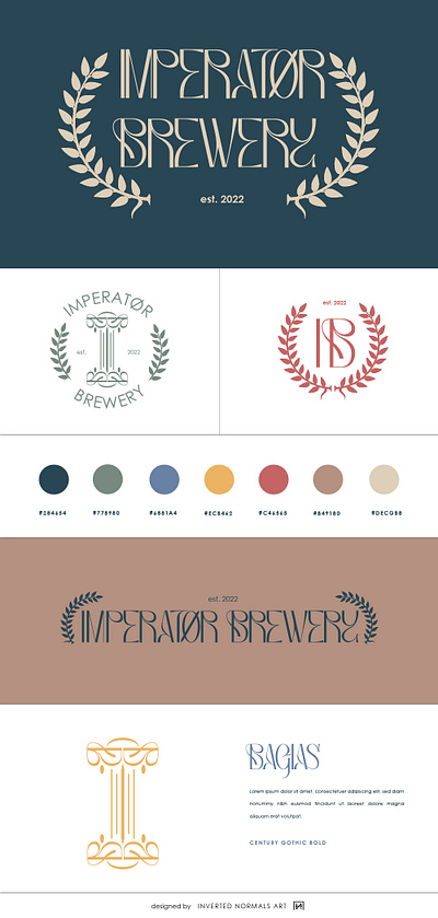 Imperator Brewery branding art branding design graphic design illustration logo vector