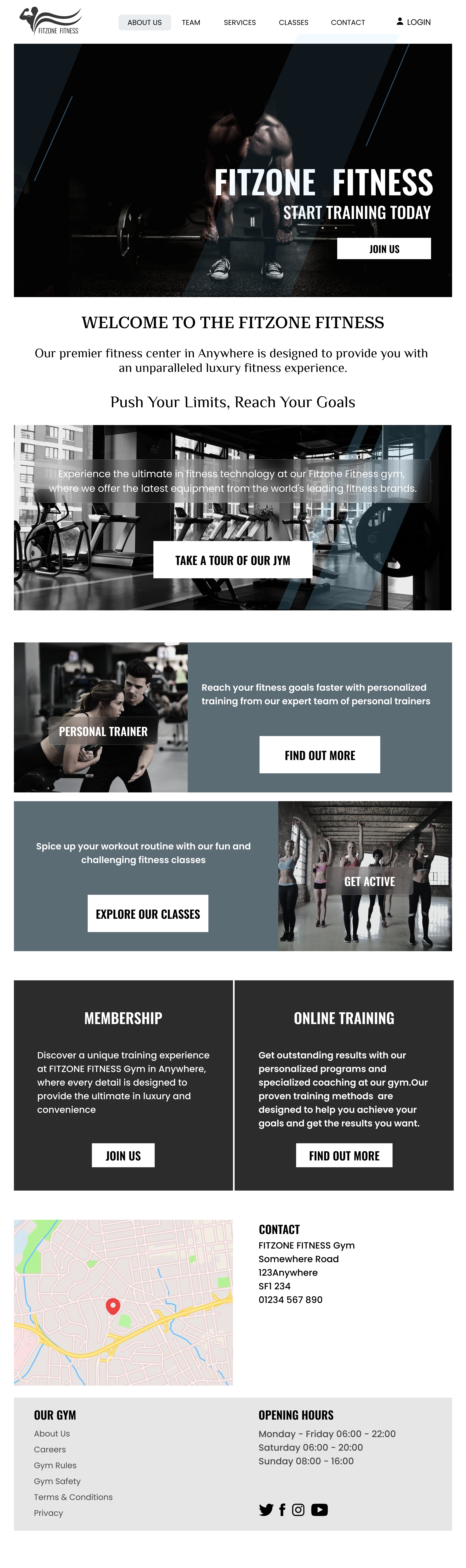 Gym Website Design app branding design figma graphic design illustration logo ui ux vector website website design