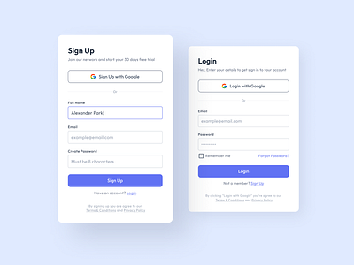 Sign Up button create account daily ui figma form input log in login minimal modal onboarding registration sign in sign up signup simple ui ui design ux design web