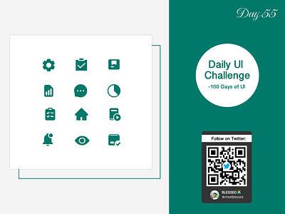 Day 55 Task: Design an Icon set. #DailyUI design figma icon inspiration ui