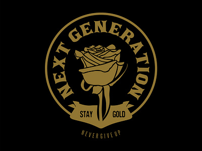 NEXT GENERATION badges design graphic design illustration logo merch tshirt design typography vector