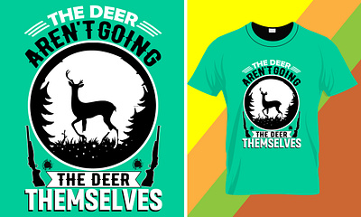 Hunting T-Shirt Design Template hunting camp mount