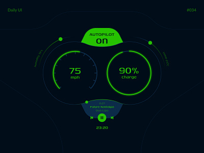 Car Interface — Daily UI #034 autopilot car car interface challenge daily daily ui daily ui 034 dailyui dailyui 034 dailyui034 future interface ui ux