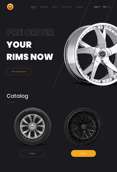 Rims & Wheels branding design icon logo ui ux website