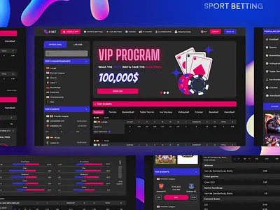 Betshop Sportsbook UI Design (Betting Product Design) betshop betting bookmaking casino gambling magenta product design sportsbook ui kit uxui website
