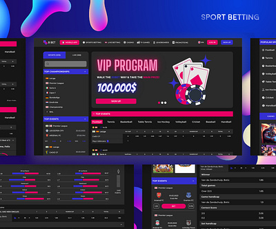 Betshop Sportsbook UI Design (Betting Product Design) betshop betting bookmaking casino gambling magenta product design sportsbook ui kit uxui website