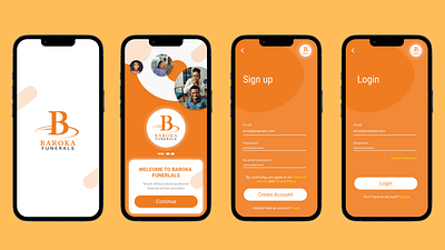 Baroka Funerals branding graphic design ui
