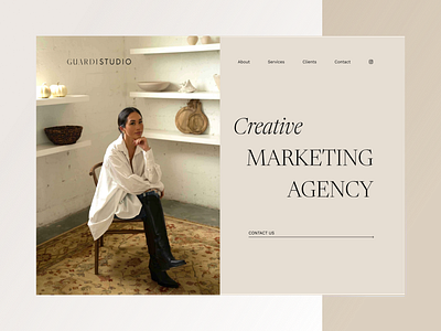 Marketing agency Landing landing landing page marketing agency redesign redesign idea ui web web design