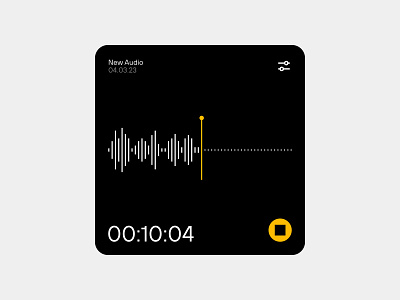 002 · WIDGET · EXPLORATION appdesign audio design designinspo digitaldesign lessismore minimal minimaldesign ui ux widget