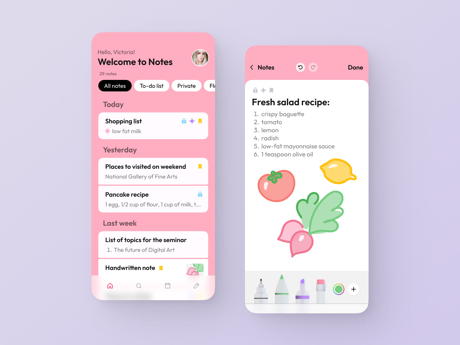 handwritten notes app
