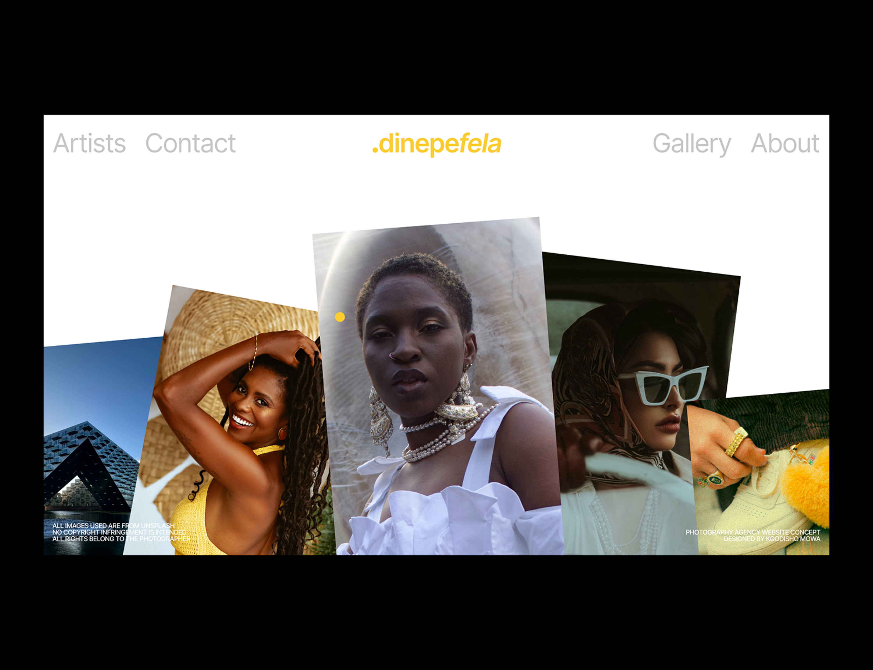 Example of Flat Minimalistic Website Exp. N°01