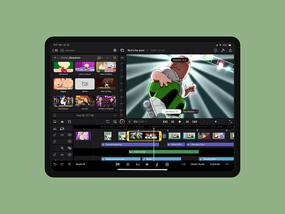 Video Editor UI (7ahang Replication) build designdrug watchmegrow ui