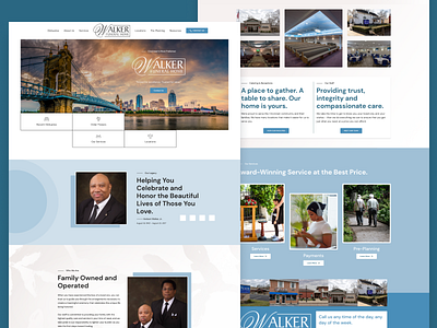 City Funeral Home Website Redesign branding design funeral home graphic design illustration logo ui ux vector