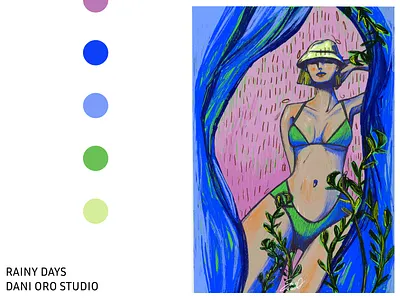 RAINY DAYS - ILLUSTRATION art card design digital art graphic design illustration procreate