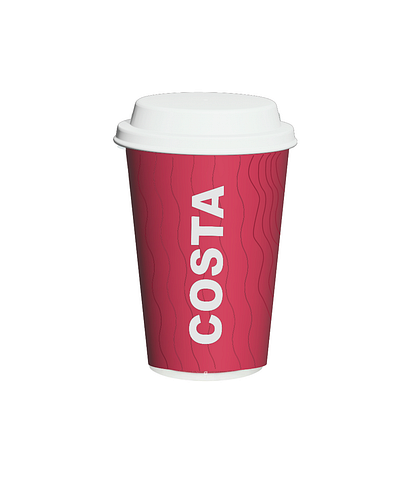 Costa Cup graphic design illustration
