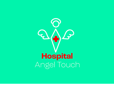 ANGEL TOUCH HOSPITAL abstractlogo artistic branding brandrecognition cleandesign colorpalette design distinctive graphic graphic design hospital illustration logo medical logo