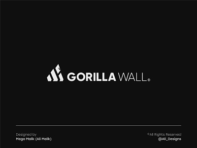 Gorilla logo design - Minimalistic & bold logo design amazing logo bold logo branding clean logo design gorilla clean logo gorilla logo gorilla logomark gorilla modern logo gorilla wall logo graphic design illustration logo logo design logo folio mega malik minimal logo modern logo vector wall logo