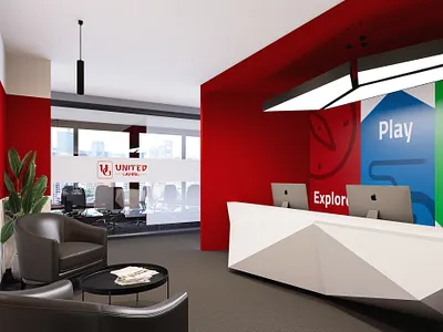 Project No.324 - united_gaming 3d modeling design interior design interior rendering kerpoo studio