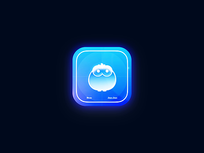 Bloom - Testflight appicon concept ✨ animation app appicon blue branding character design illustration interface ios logo pet shine testflight ui