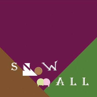 SNOWBALL: A Wordmark Logo brand business design logo logotype wordmark