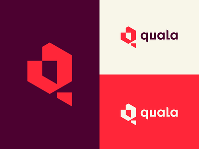 Quala - Logo ben stafford branding design geometric koala logo mark q quala vector