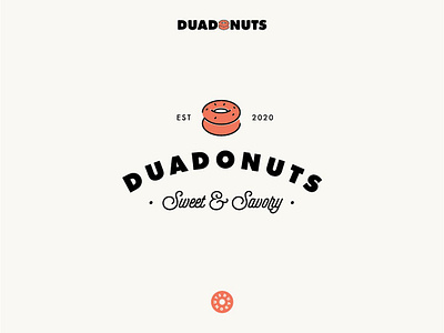 Dua Donuts branding design graphic design illustration logo print design stationery vector