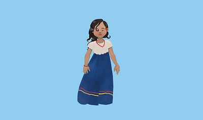 Honduras Independence after effects character character design drawing girls in animation illustration photoshop