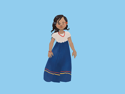 Honduras Independence after effects character character design drawing girls in animation illustration photoshop