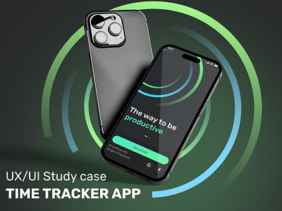 UX/UI study case | time tracker app design app app design design graphic design research ui user experience ux uxui case