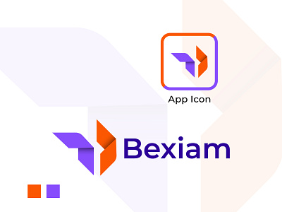 Bexiam Logo abstract logo app icon best logo designer brand identity branding colorful logo graphic design logo logo designer logo trends modern logo sanjidanipu160 tech logo technology