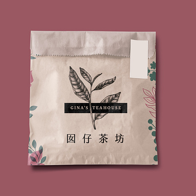 Gina's Teahouse — logo & packaging design branding design graphic design logo packaging