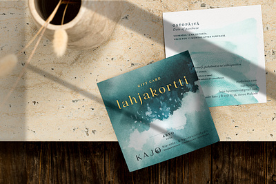 Kajo — gift card design branding design graphic design marketing