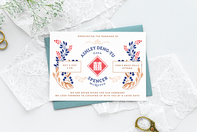 Wedding announcement card design design graphic design greeting card wedding