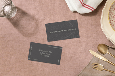 Saveurs du Monde — business card design branding business card design graphic design marketing