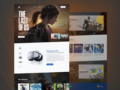 Playstation Website Redesign Concept casualplayer graphic design ui