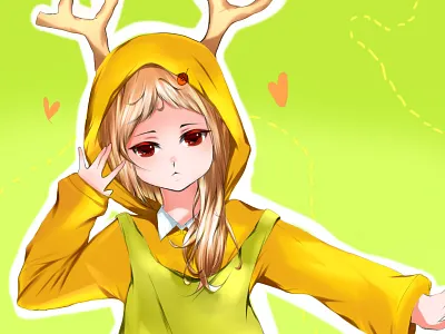 Rudolf Character Illustration illustration
